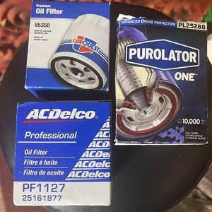 lot of 3 car Engine oil filter acdelco purolator car quest